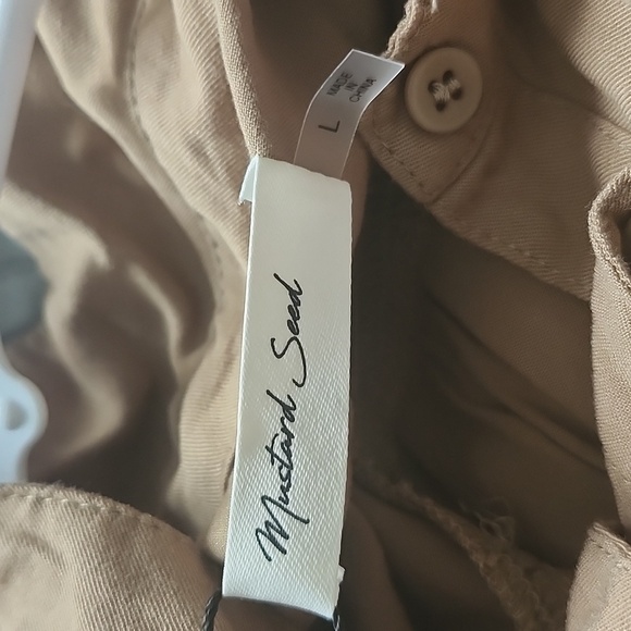 NWT MUSTARD SEED TIERED MINI SHIRT DRESS SIZE LARGE - Picture 6 of 12